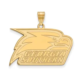 10k Yellow Gold Georgia Southern U Large Logo Pendant