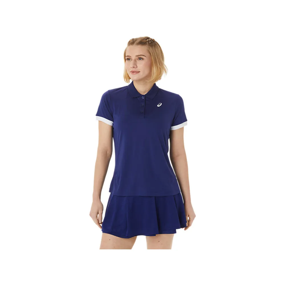 ASICS Women's Court Polo Shirt (Dive Blue)