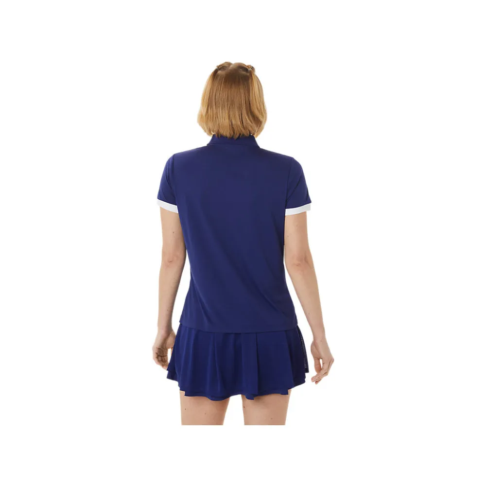 ASICS Women's Court Polo Shirt (Dive Blue)