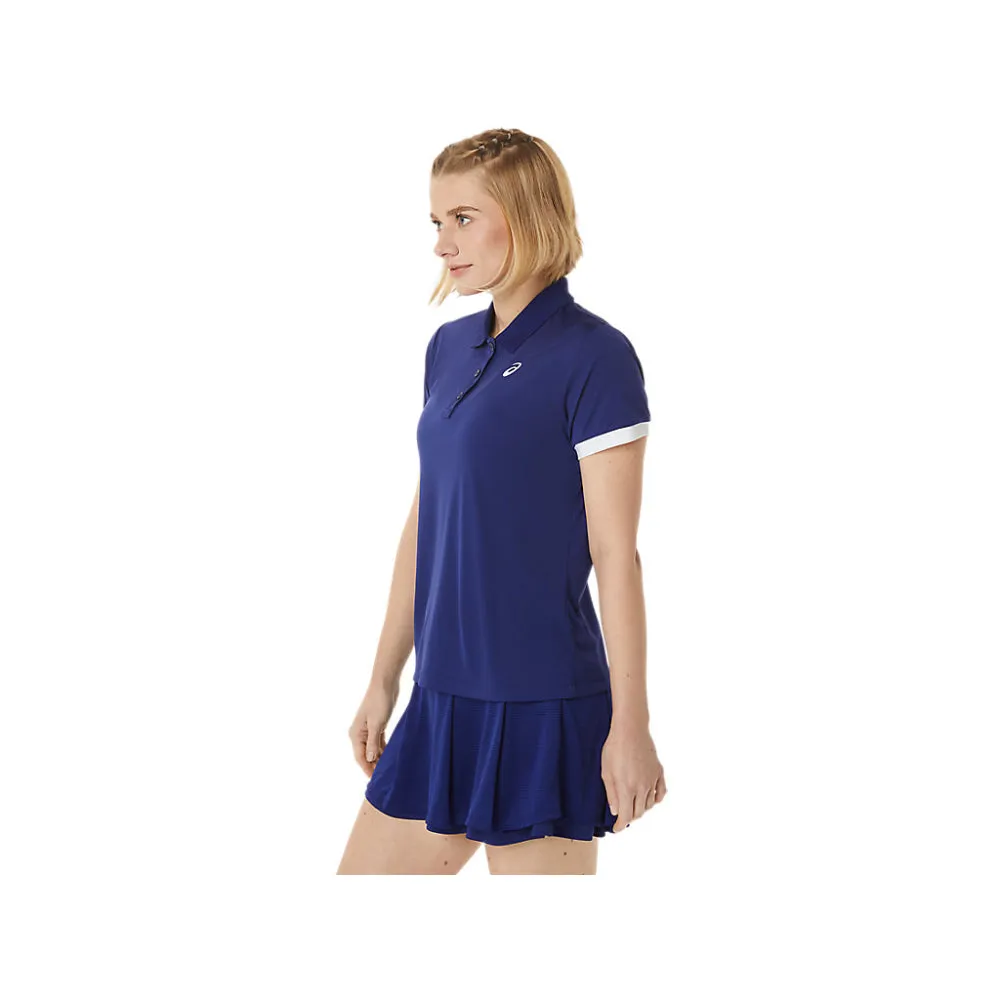 ASICS Women's Court Polo Shirt (Dive Blue)