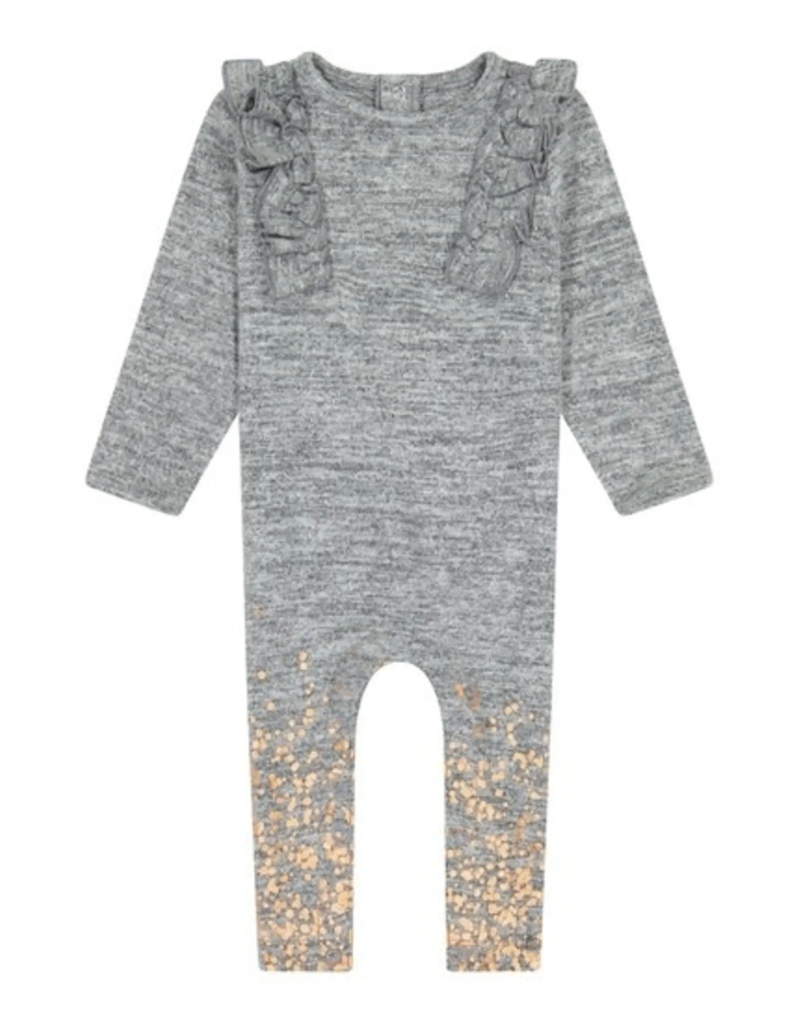   Baby Girls Glitter Sweater Coverall