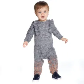   Baby Girls Glitter Sweater Coverall