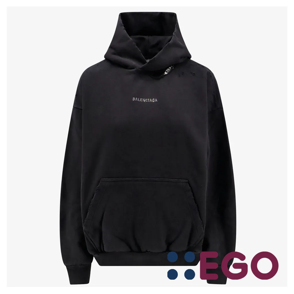 BALENCIAGA  |Balenciaga Back Hoodie Medium Fit in Black