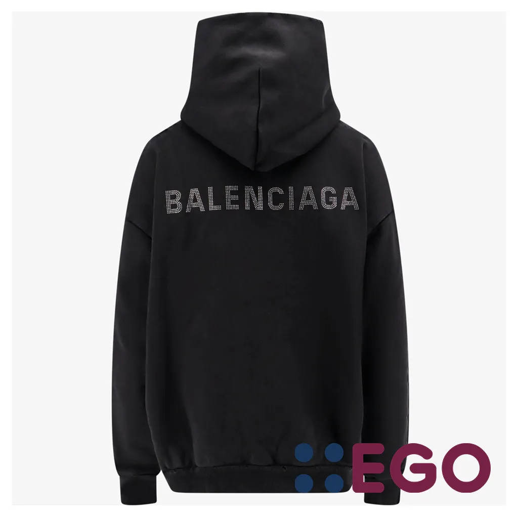 BALENCIAGA  |Balenciaga Back Hoodie Medium Fit in Black