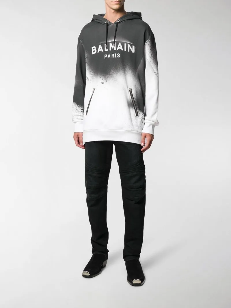 BALMAIN  |Cotton Logo Luxury Hoodies