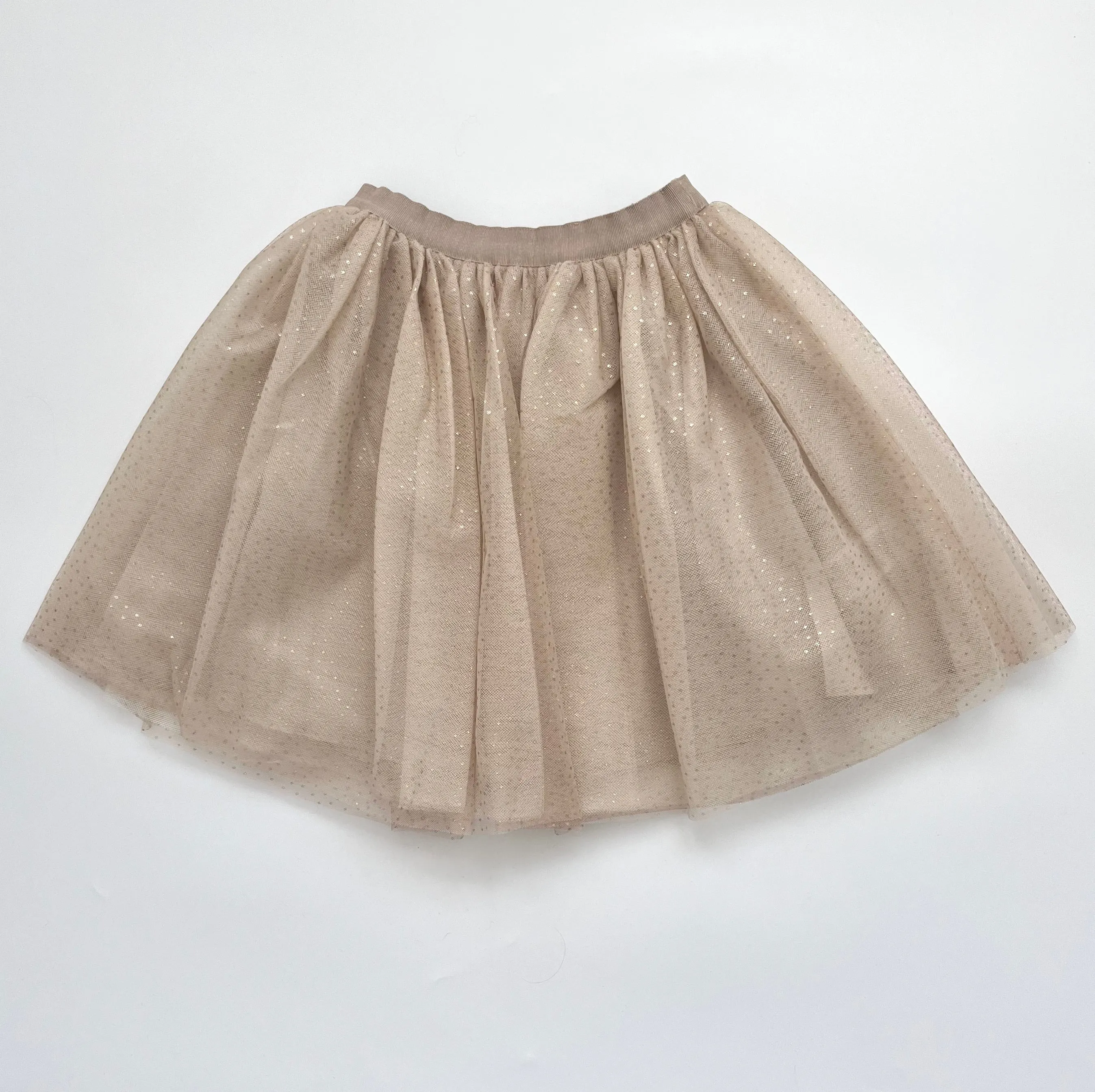 Bonpoint Gold Sparkle Tulle Skirt: 8 Years (Brand New)