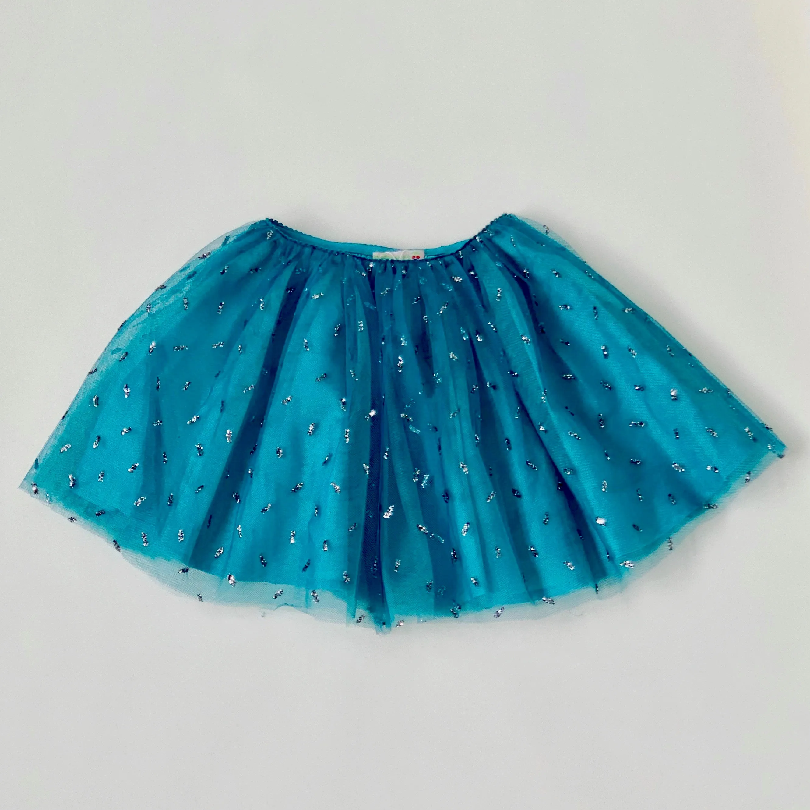 Bonpoint Turquoise Sparkle Tulle Skirt: 8 Years