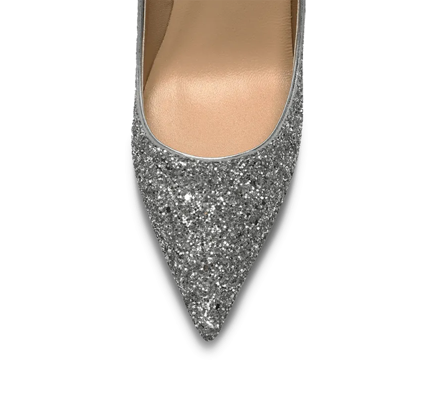 Calista Glittery High Heel Pumps