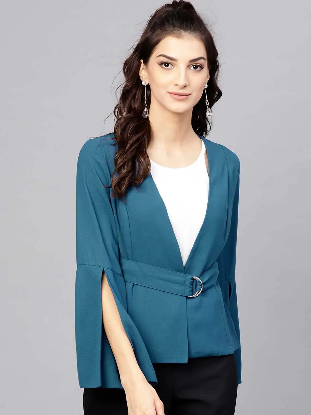 Cape Sleeve Blazer