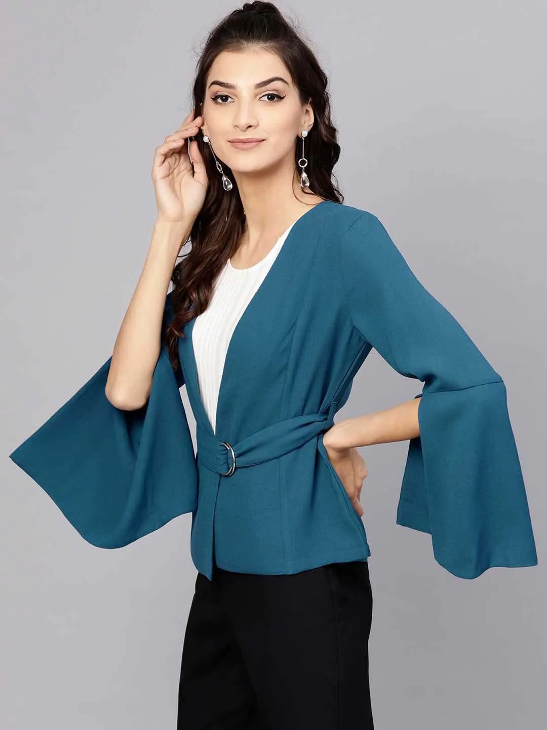 Cape Sleeve Blazer