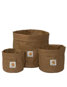 Carhartt WIP Canvas Planter Set Hamilton Brown