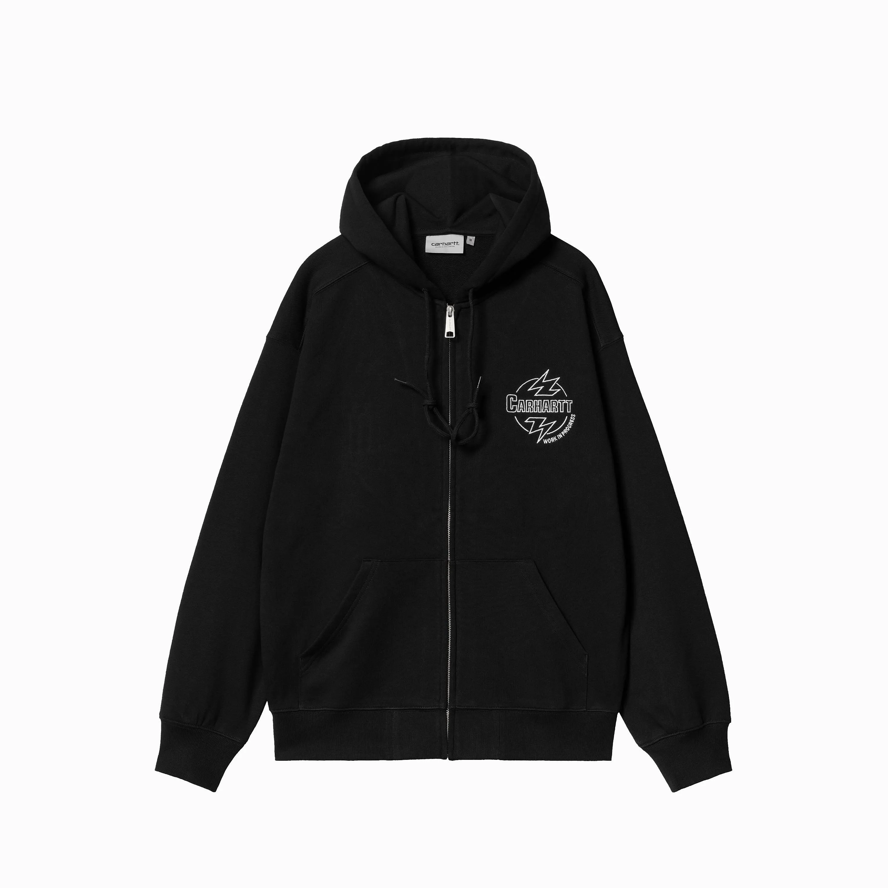 CARHARTT WIP HOODED JACKET ABLAZE BLACK & WAX - I033623