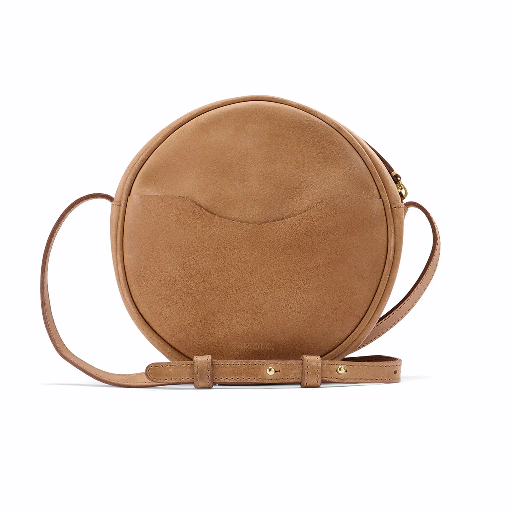 Carry-All Circle Crossbody Almond