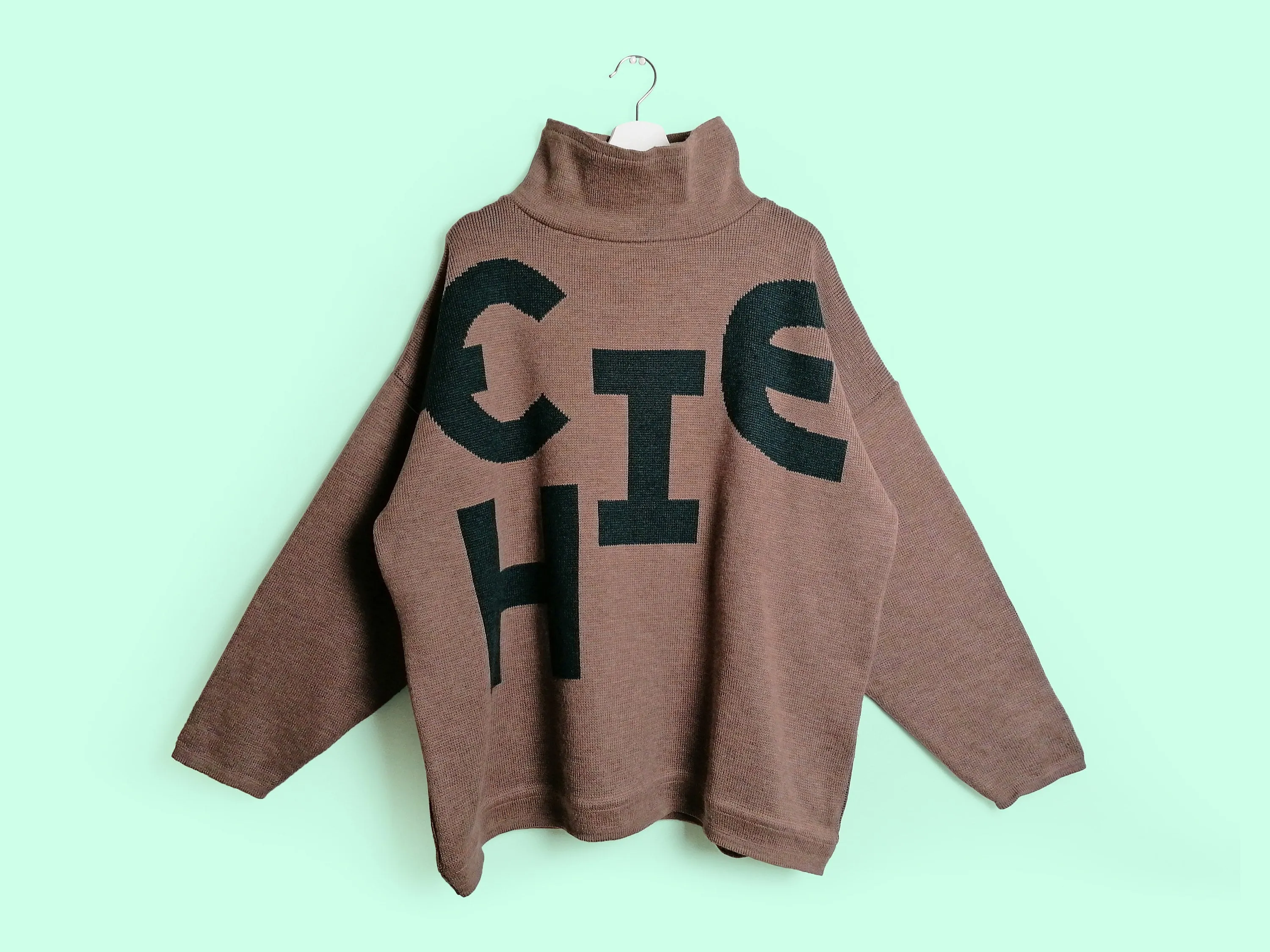 CHIEMSEE Oversized Retro Knit Sweater - size L-XL