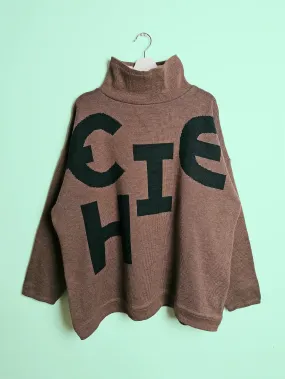 CHIEMSEE Oversized Retro Knit Sweater - size L-XL