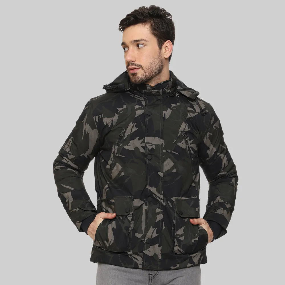 CL SPORT BY CARLTON LONDON CAMOUFLAGE FULL SLEEVES JACKET FOR MEN