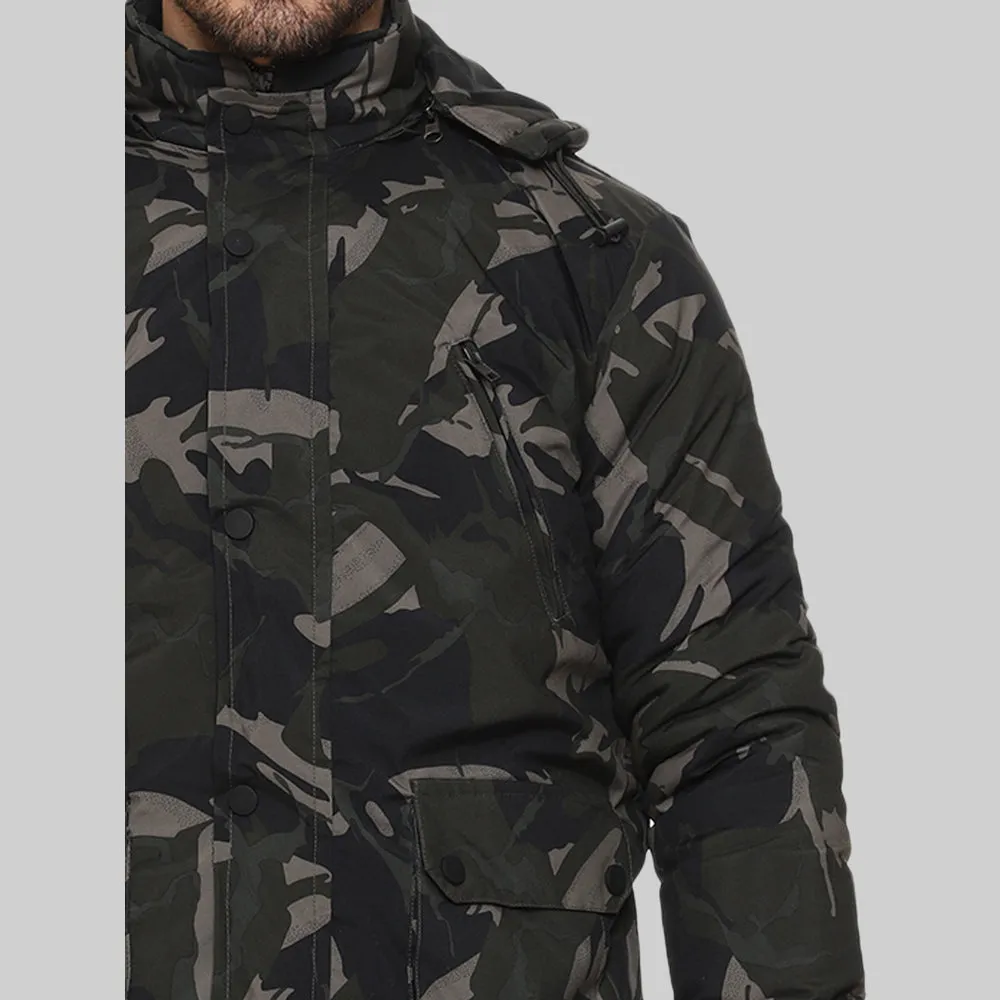 CL SPORT BY CARLTON LONDON CAMOUFLAGE FULL SLEEVES JACKET FOR MEN