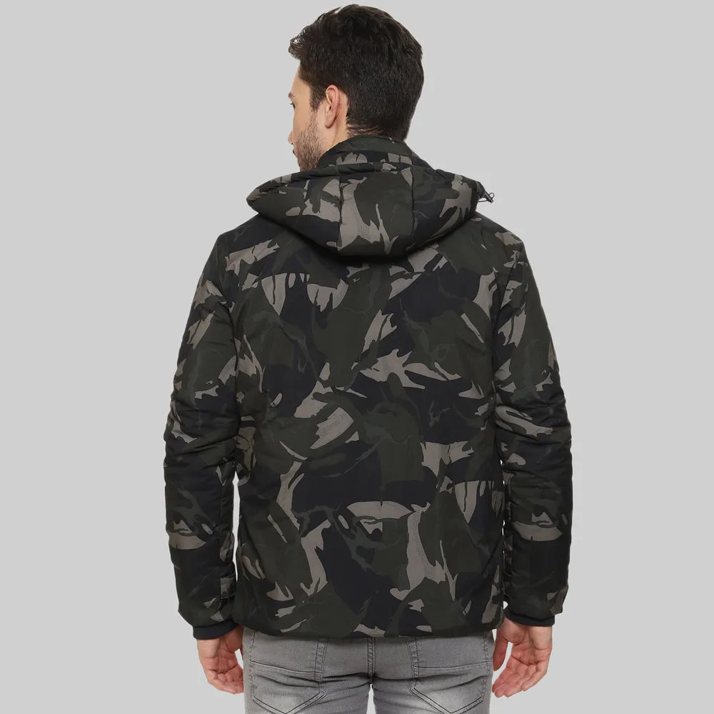 CL SPORT BY CARLTON LONDON CAMOUFLAGE FULL SLEEVES JACKET FOR MEN