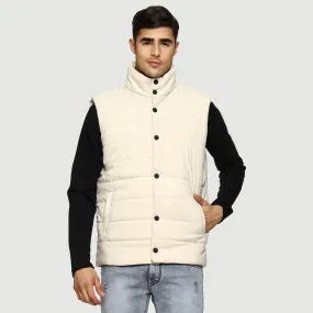 CL SPORT BY CARLTON LONDON SLEEVE LESS PUFFER JACKET FOR MEN