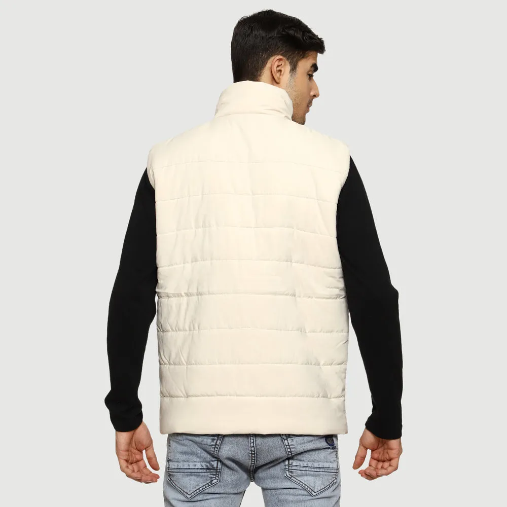 CL SPORT BY CARLTON LONDON SLEEVE LESS PUFFER JACKET FOR MEN