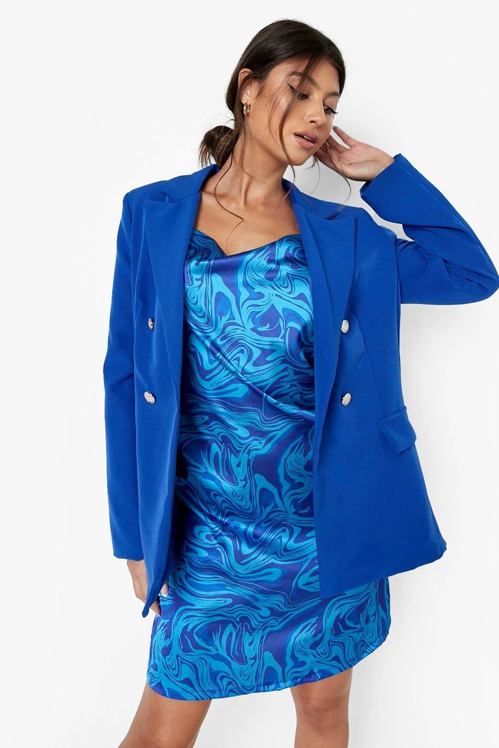 Cobalt Color Pop Tailored Blazer