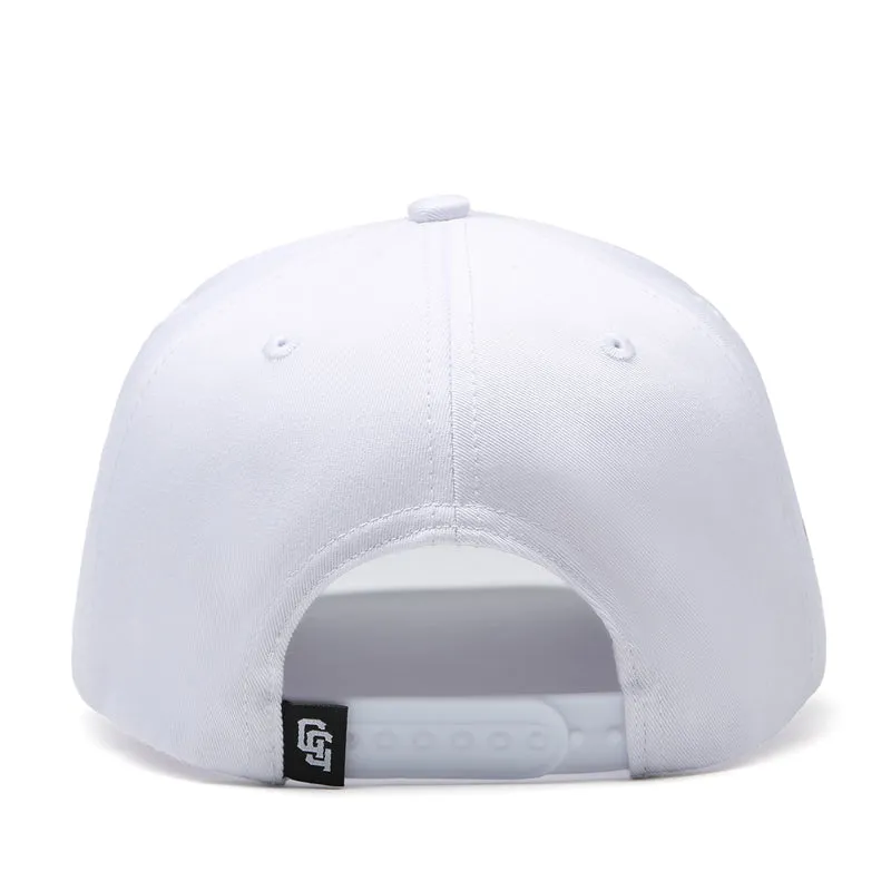 Cocaine & Hookers Golf Hat in White with Curved Brim