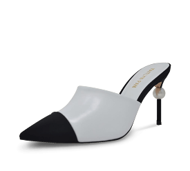 Debbie Two Tone Pearl Mules