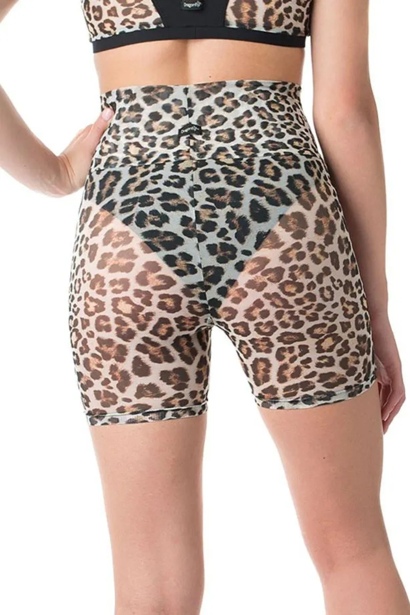 Dragonfly Zoe Shorts - Leopard Mesh