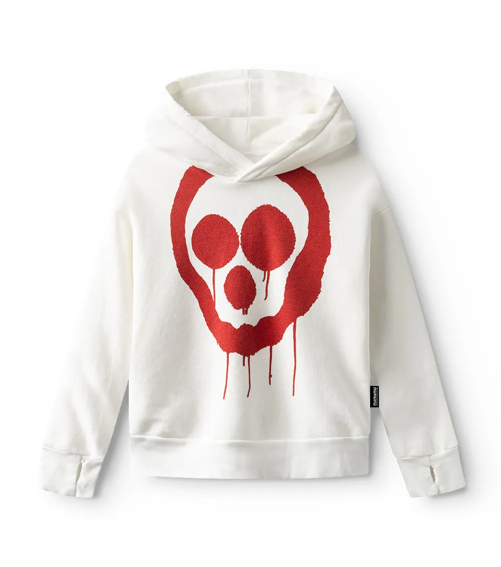 droopy skull hoodie