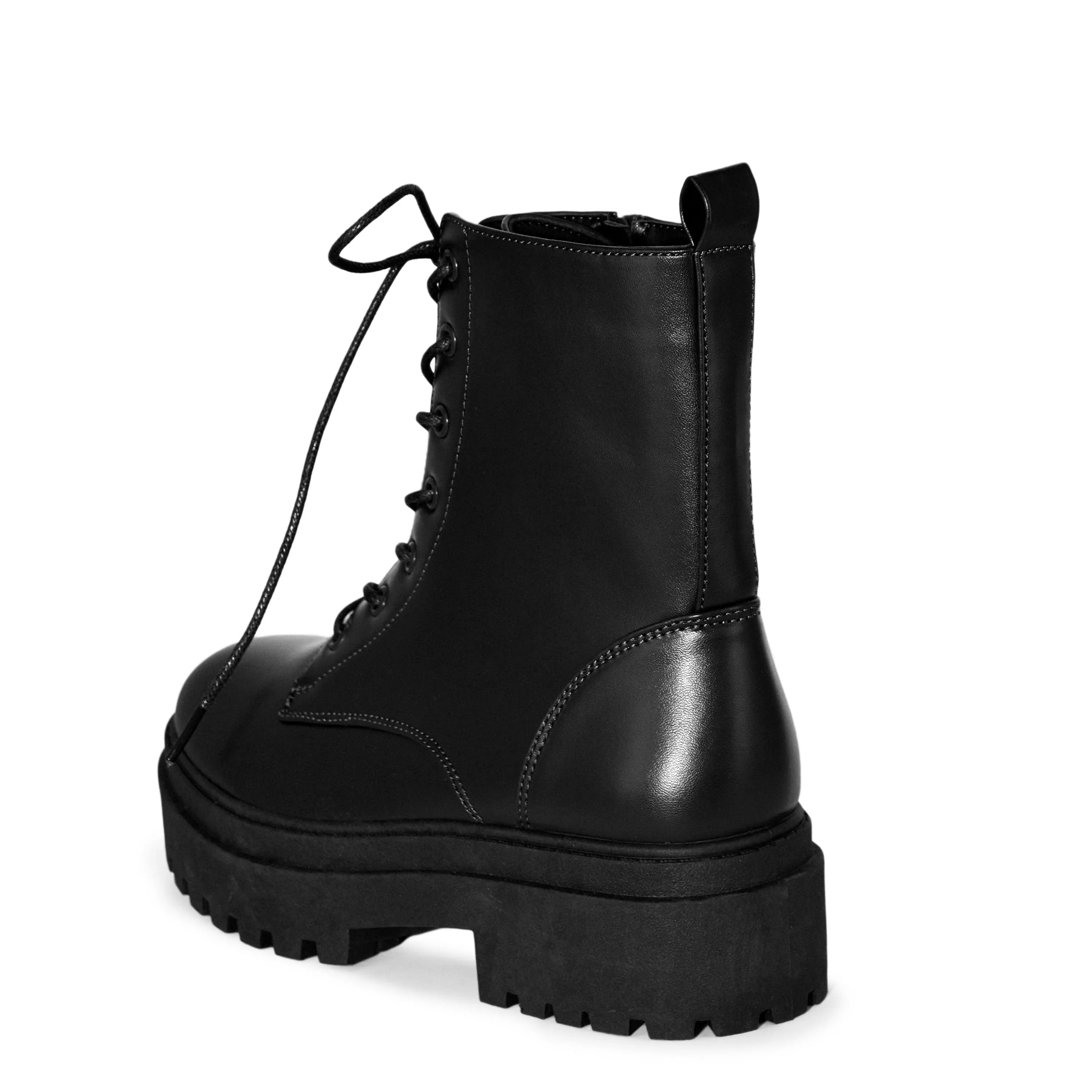 DUBAI-02 Women's Lace Up Platform Lug Sole Combat Boots