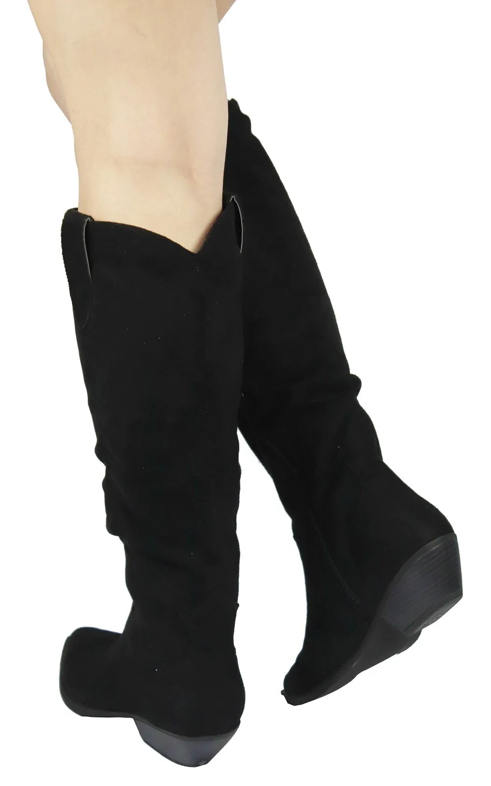 DUKE-02 STYLISH COW GIRL TALL BOOTS