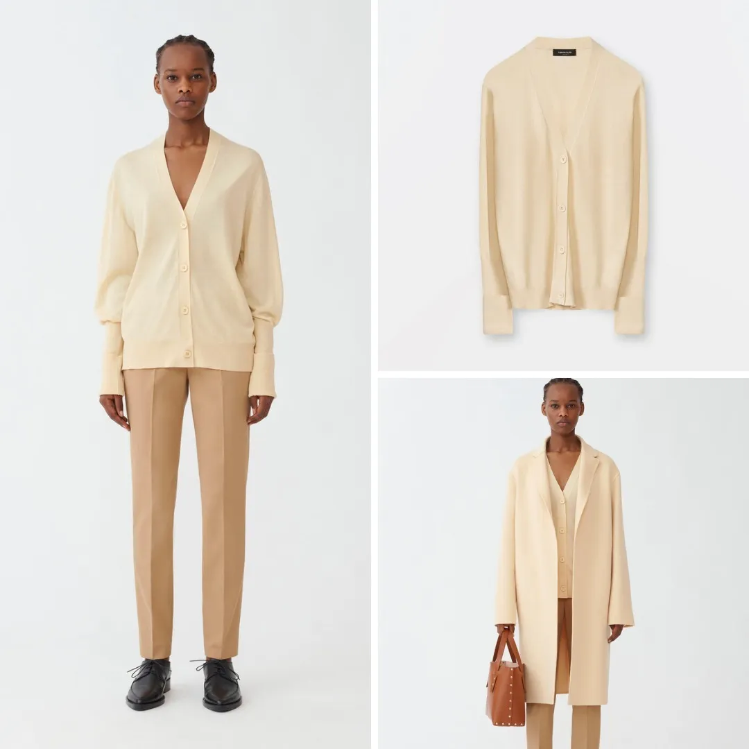 FABIANA FILIPPI  |Blended Fabrics Plain Cardigans