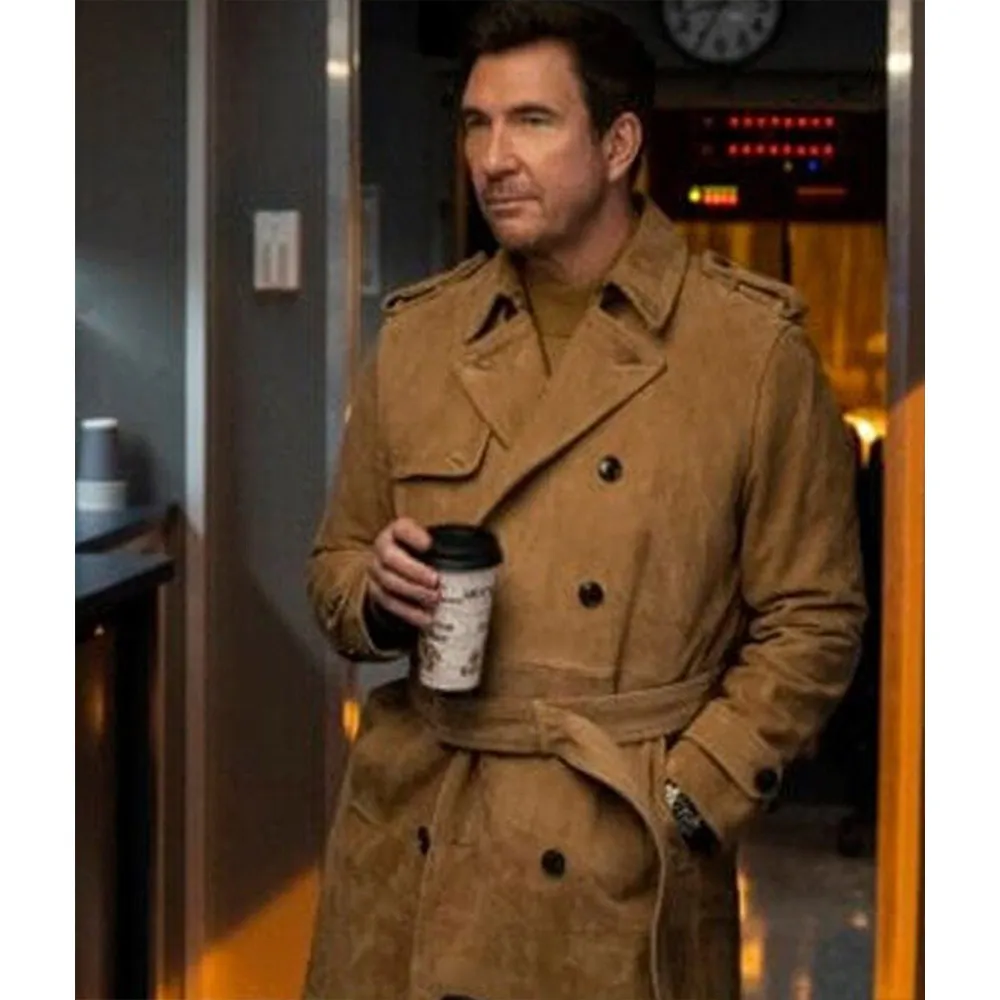 FBI Most Wanted Dylan Mcdermott Suede Coat