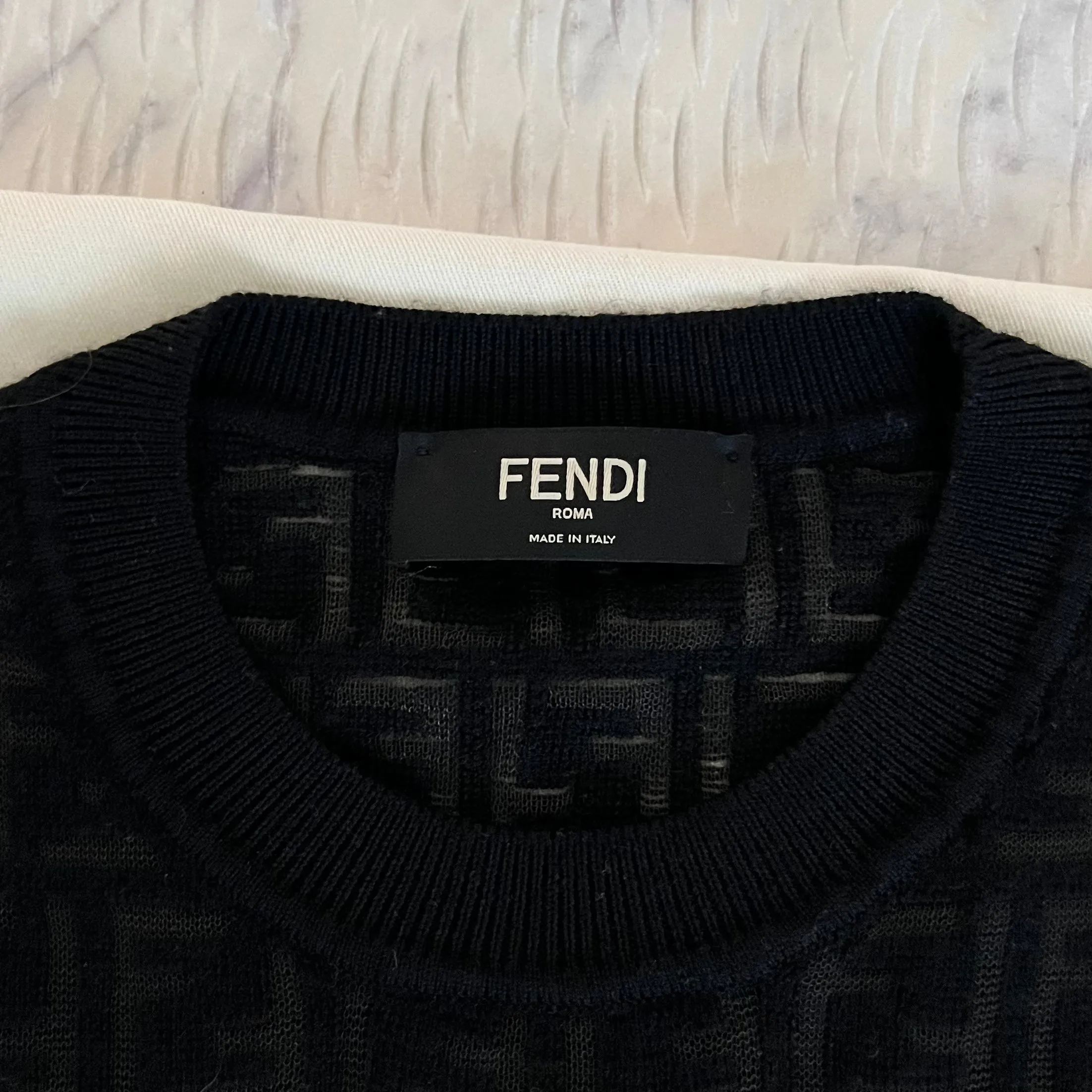 Fendi FF Black Jumper Pullover