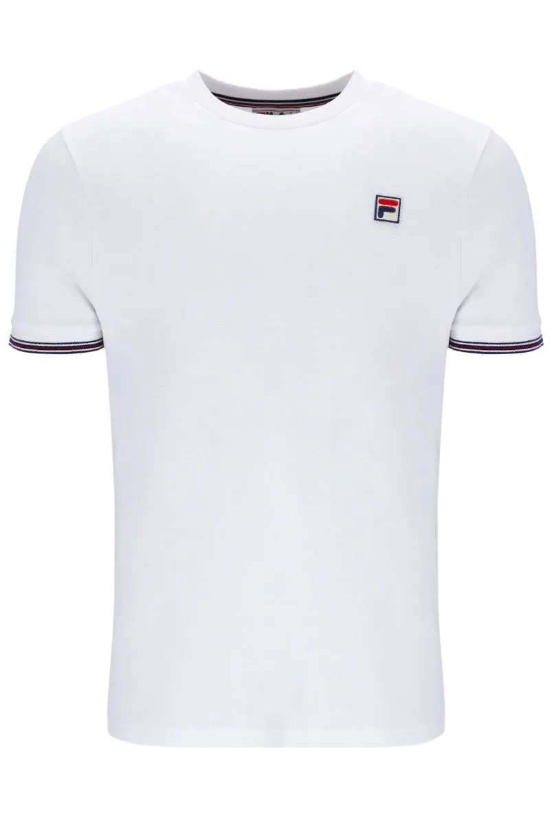 Fila Caleb Crew Neck T-Shirt White