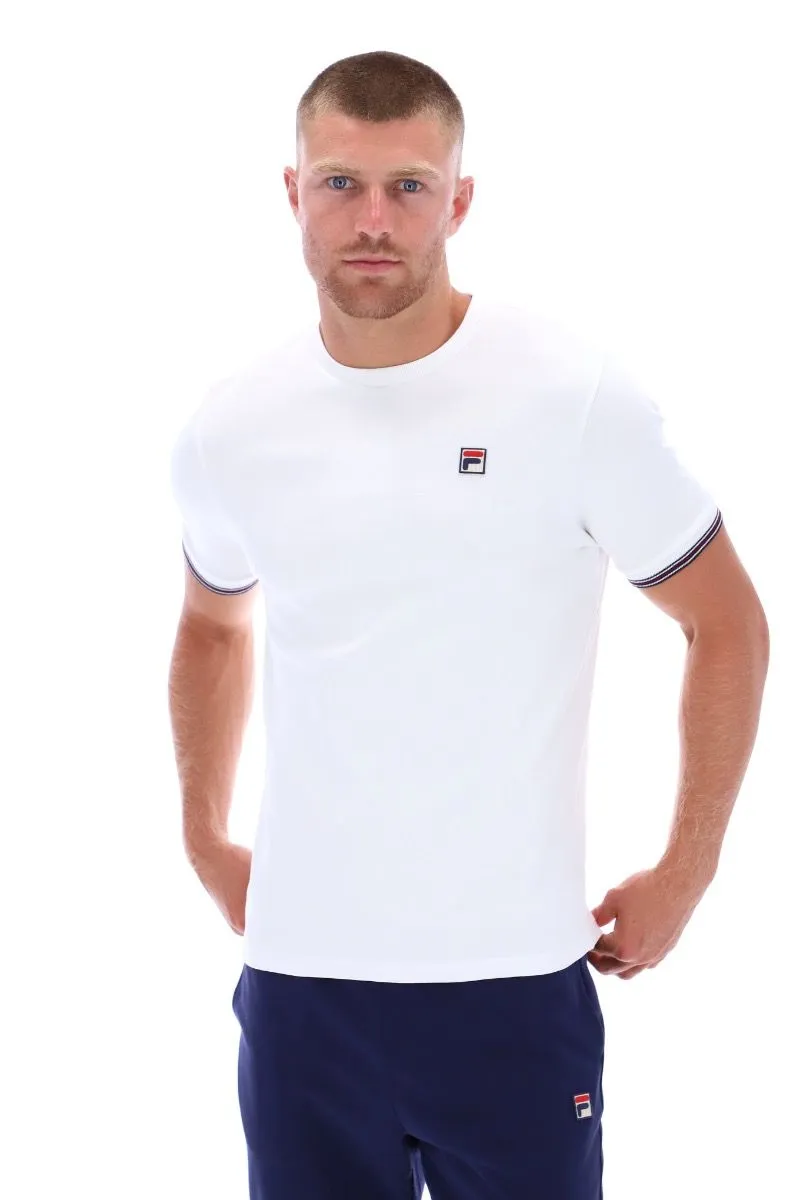 Fila Caleb Crew Neck T-Shirt White