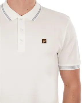 Fila Gold Tipped Polo Shirt Off White 