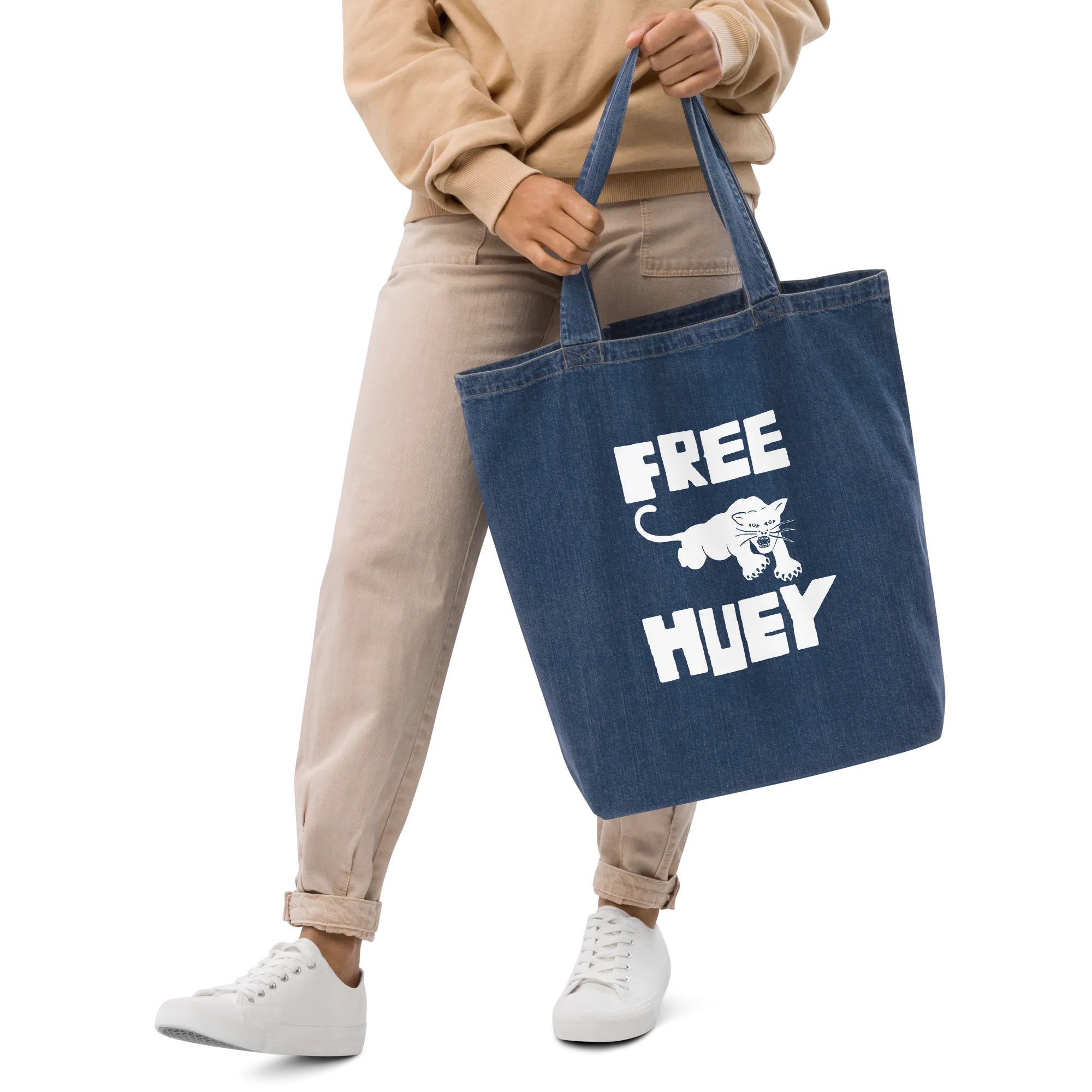 Free Huey Organic Denim Tote Bag