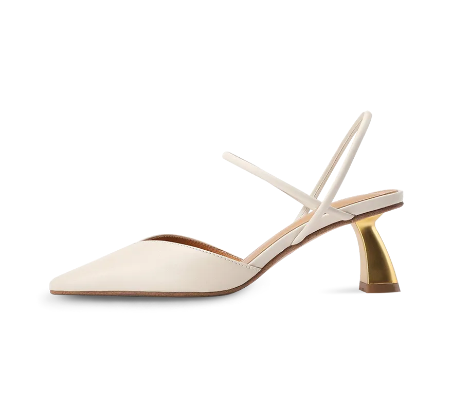 Gabby Plated French Heel Sandals