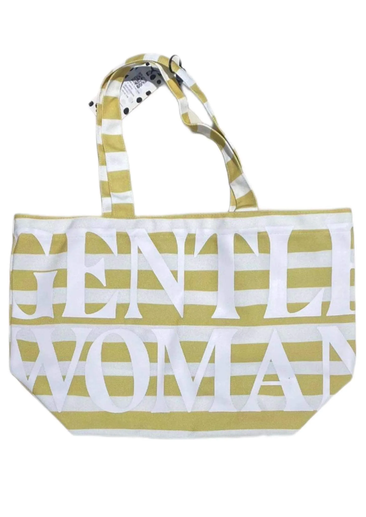 GENTLE WOMAN Dalmatians Striped Tote Bag