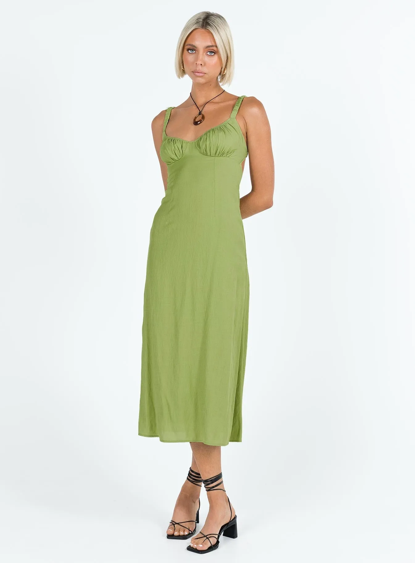 Georgia Midi Dress Green