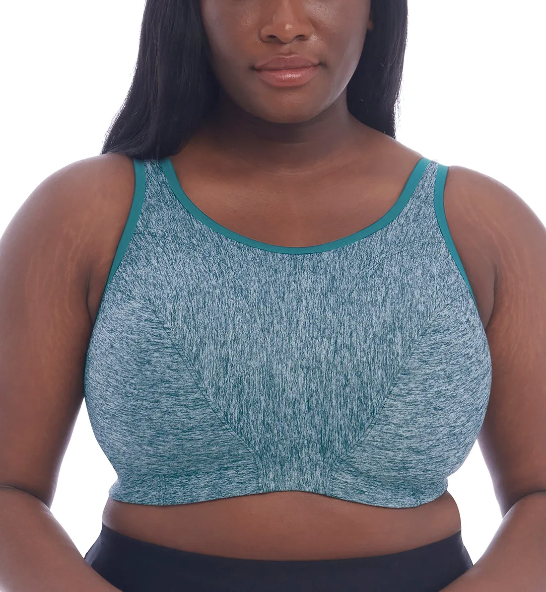 Goddess Non Wire Sports Bra (6913) - Teal Heather