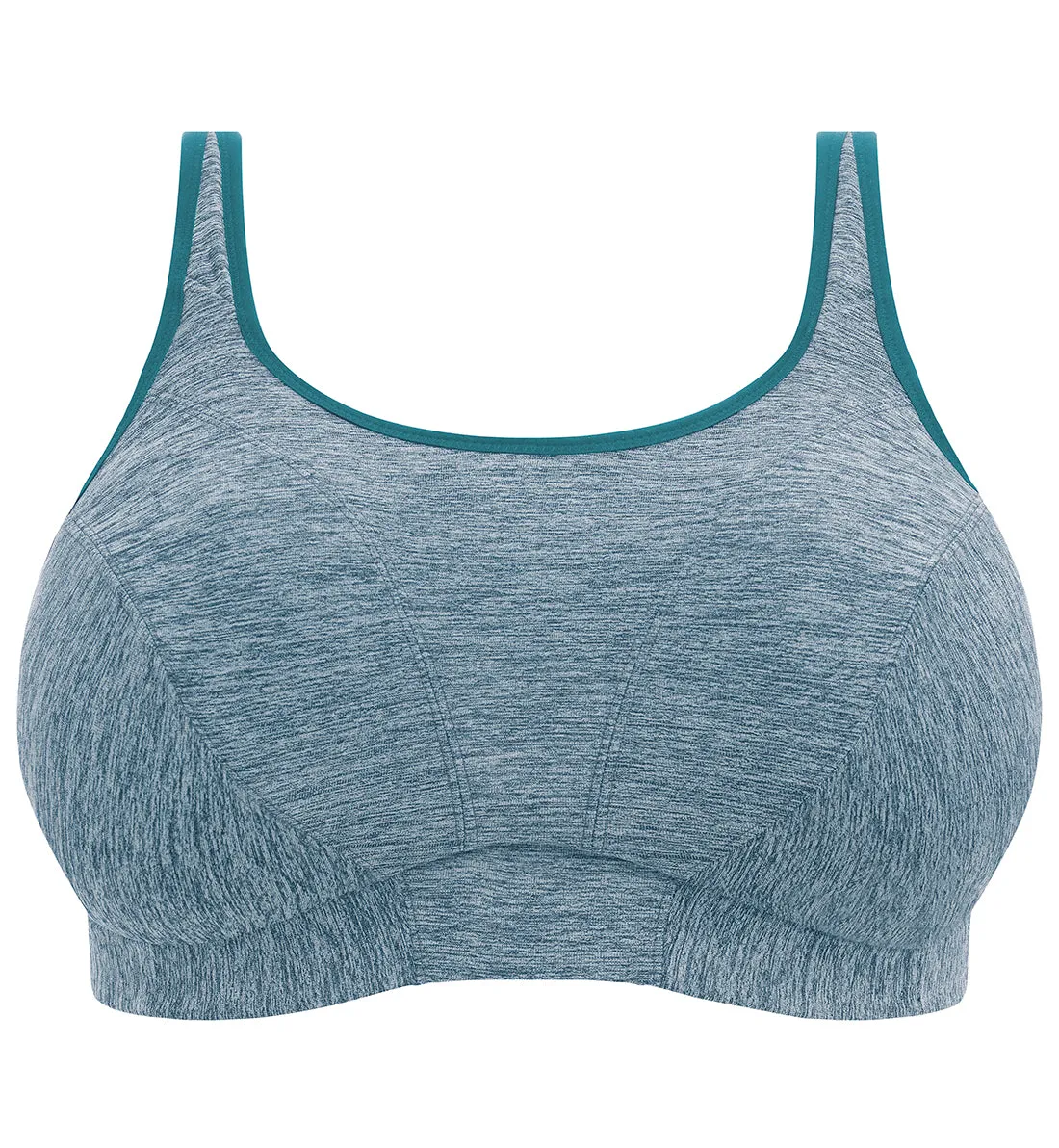 Goddess Non Wire Sports Bra (6913) - Teal Heather