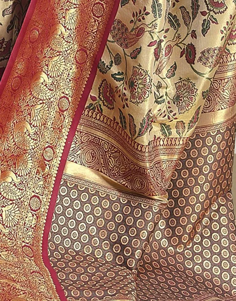 Golden Silk Woven Sarees