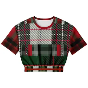 Great Scots Short Sleeve Cropped Eco-Poly Sweater