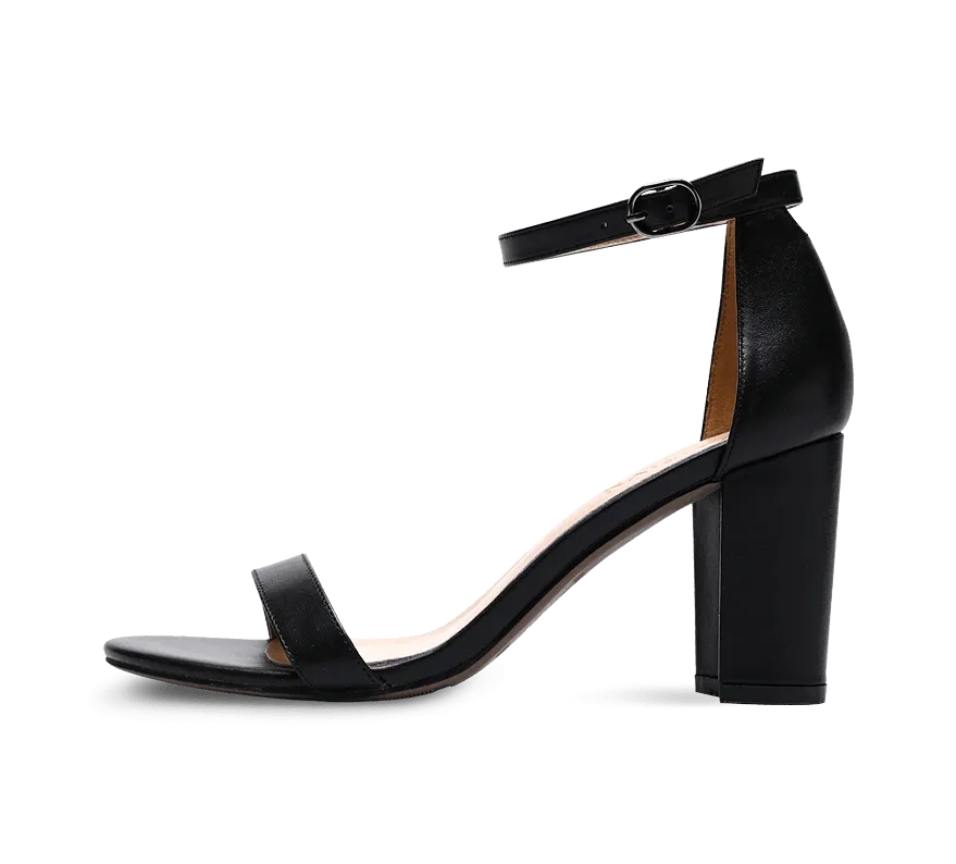 Heather Block High Heel Sandals