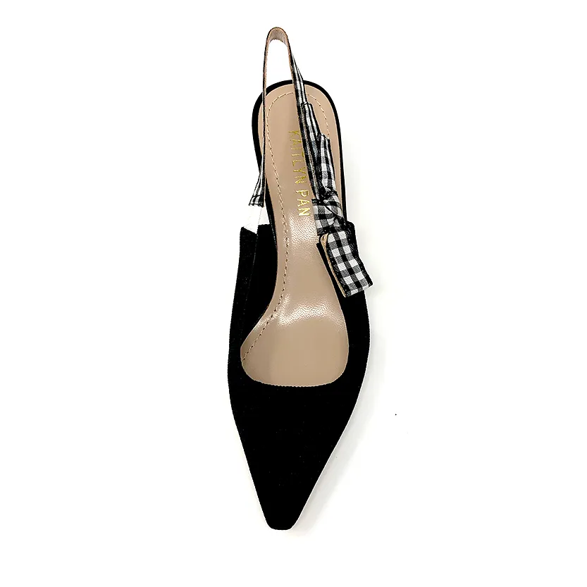 Helena Kitten Heel Slingbacks - Final Sale