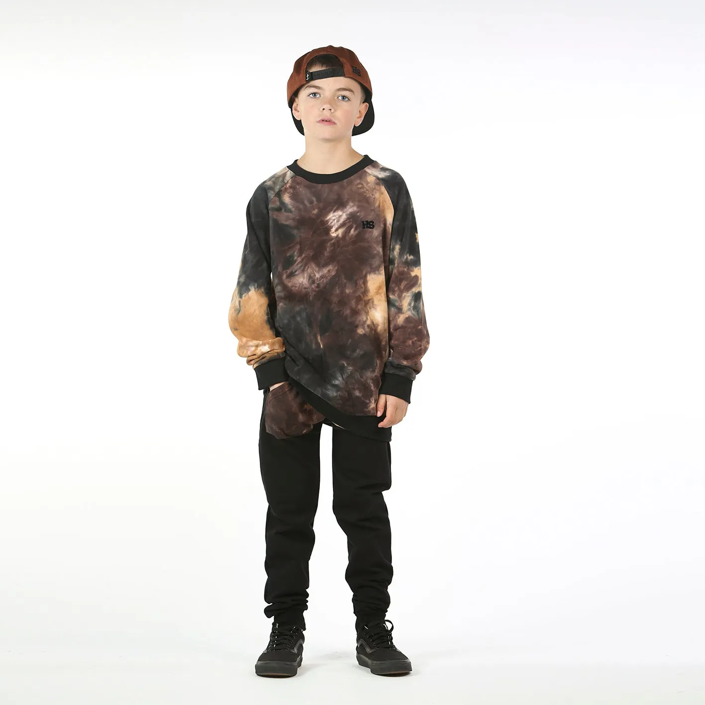 HS Raglan Crew - Brown Dye