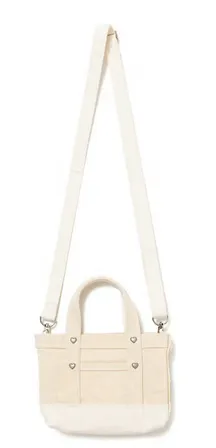 Human Made Heavy Canvas Mini Shoulder Tote Bag White