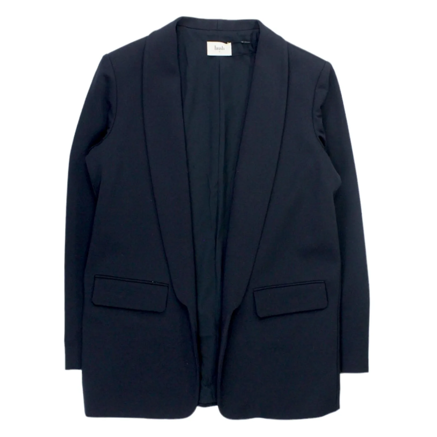 Hush Black Tux Jersey Oversized Blazer